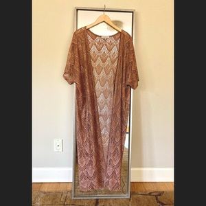 Bronze & Gold Knit Duster